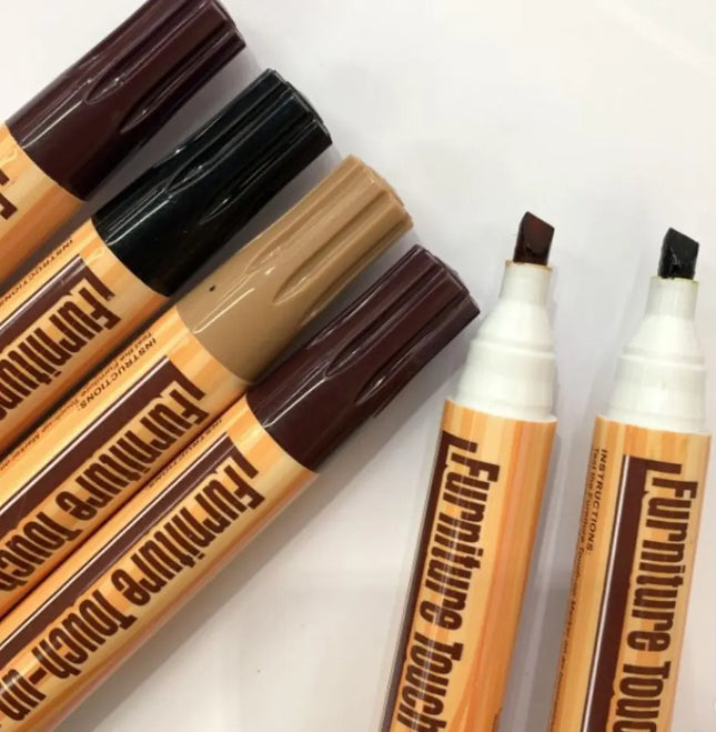 6 X Plumón Marcador Reparador De Madera Rayas Permanente