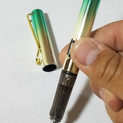 3 X Pluma Fuente Estilográfica + 12 Repuestos Tinta Colores Colores surtidos