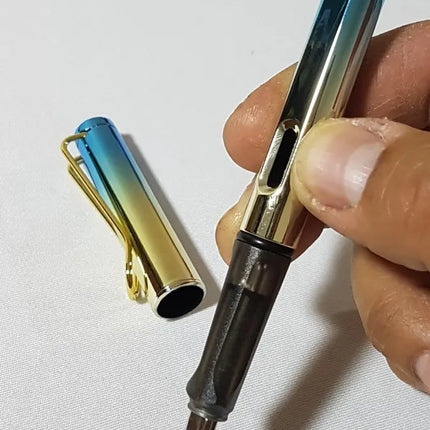 3 X Pluma Fuente Estilográfica + 12 Repuestos Tinta Colores Colores surtidos
