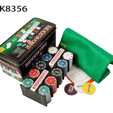 Juego De Mesa 200 Fichas Poker Texas Holden Nuevo En Caja