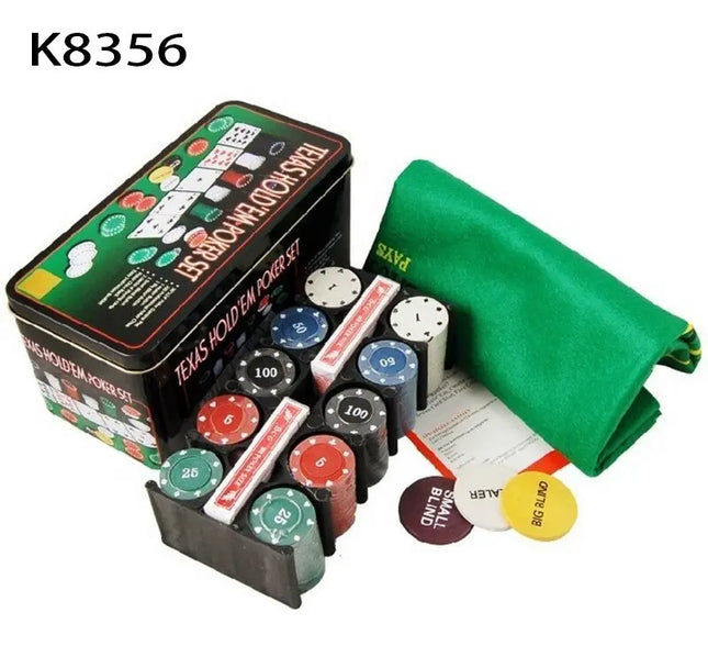 Juego De Mesa 200 Fichas Poker Texas Holden Nuevo En Caja