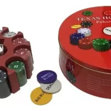 Set De Poker Texas Holdem 240 Fichas Caja + Paño Black Jack