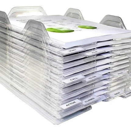 Organizador Poleras Camisas Armario Closet Documentos 10 Und trasparente