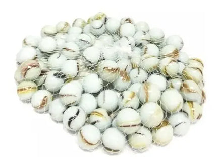 100 Canicas, Bolitas De Leche, Blancas, Tiritos