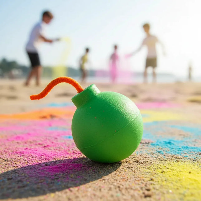 Juego Niños Guerra De Polvo Color. Bomba De Color 200 Tiros
