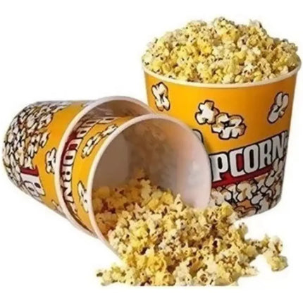 Set 2 Vasos Balde Plástico Cabritas O Pop corn 85 Oz 19x15 Amarillo