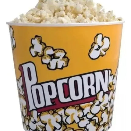 Set 2 Vasos Balde Plástico Cabritas O Pop corn 85 Oz 19x15 Amarillo