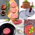 Prensa Para Hamburguesas Molde Antiadherente Asado Parrilla Color Plateado Aluminio