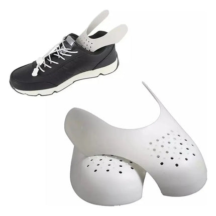 Par Protector Plástico Antiarrugas Para Zapatillas, Zapatos Blanco