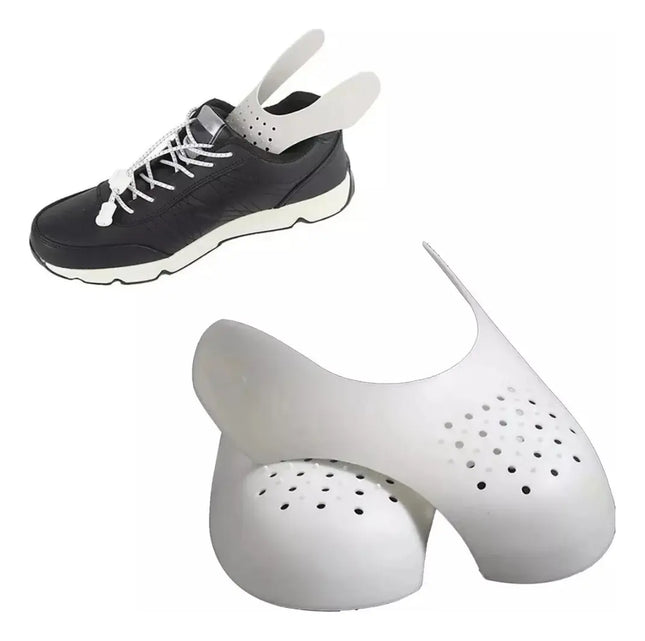Par Protector Plástico Antiarrugas Para Zapatillas, Zapatos Blanco