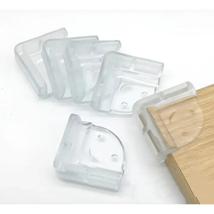 Pack 12 Protectores De Esquina Muebles Silicona Transparente