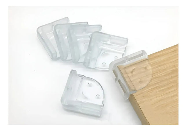 Pack 12 Protectores De Esquina Muebles Silicona Transparente
