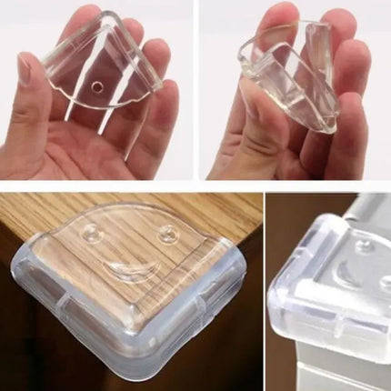 Pack 12 Protectores De Esquina Muebles Silicona Transparente