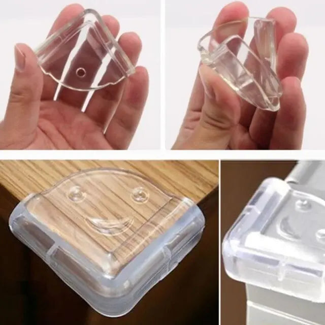 Pack 12 Protectores De Esquina Muebles Silicona Transparente
