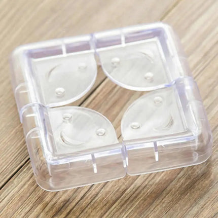 Pack 12 Protectores De Esquina Muebles Silicona Transparente