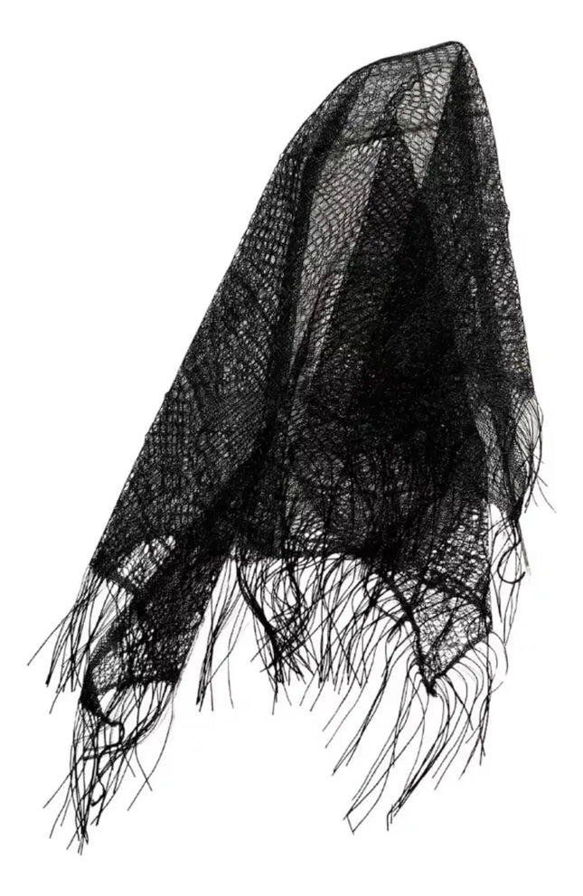 Puntilla Chal Traje Típico Baile Chilote Niña 110x55cms Chic Negro / Mariposa / 279.4 cm / 139.7 cm | niña