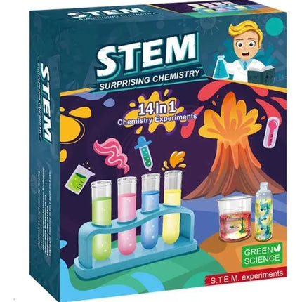Juego De Química Ciencias Para Niños 14 Experimentos En 1