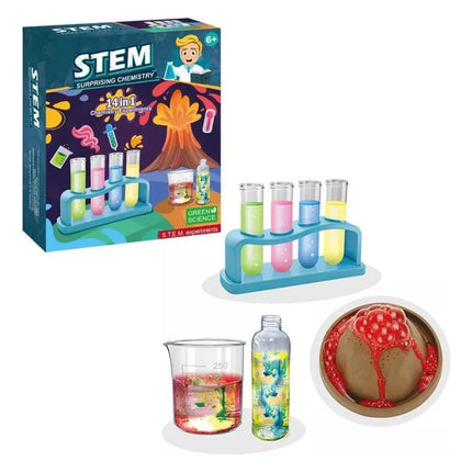 Juego De Química Ciencias Para Niños 14 Experimentos En 1
