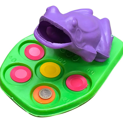 Juego Tiro A La Rana Juego Típico Rana Chilena, Plástico Verde