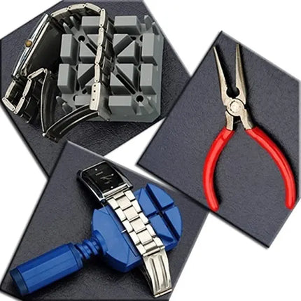 Set Herramientas Relojero 16 Piezas Joyería Reloj Deluxe