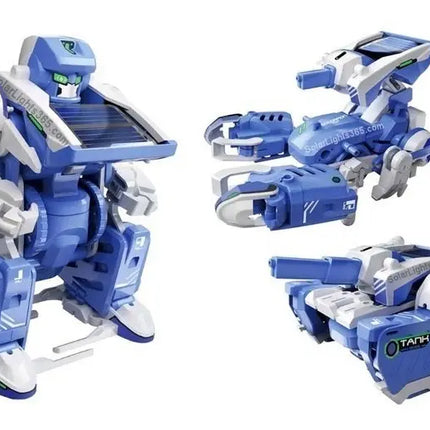 Juguete Educativo Robot Solar 3 En 1 Armable, Niño Azul