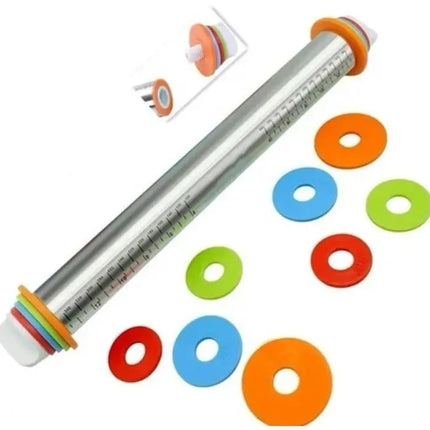 Rodillo Acero Ajustable 4 Niveles Grosor P/respostería Masa