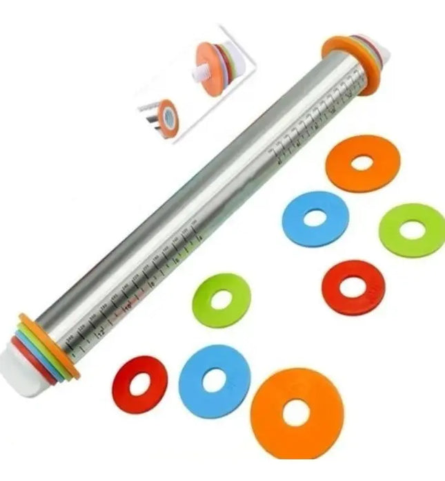 Rodillo Acero Ajustable 4 Niveles Grosor P/respostería Masa