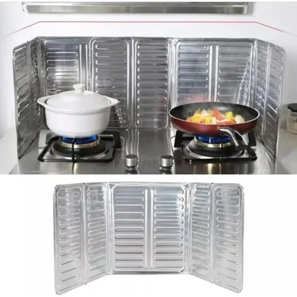 Aluminio Protector Cocina Anti Salpicaduras Aceite Separador