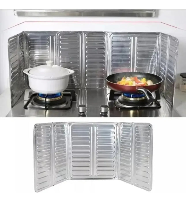 Aluminio Protector Cocina Anti Salpicaduras Aceite Separador