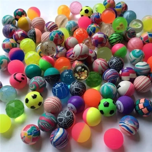 10 Pelotas Saltarinas Surtidas 42mm Sorpresa Cumpleaños Xl Surtido