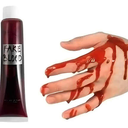 Sangre Falsa Artificial Maquillaje + Jeringa. Minifiestas
