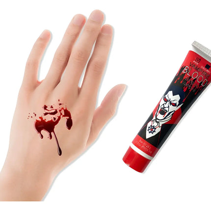 Sangre Falsa Artificial Maquillaje 28grs . Minifiestas ROJO CARMESI