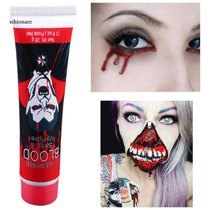 Sangre Falsa Artificial Maquillaje 28grs . Minifiestas ROJO CARMESI
