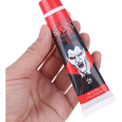 Sangre Falsa Artificial Maquillaje 28grs . Minifiestas ROJO CARMESI