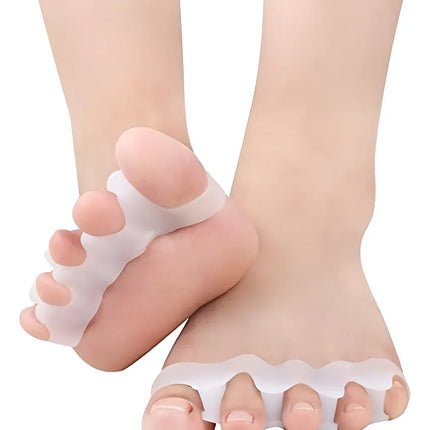 Separador Dedos Pie, Silicona Protector Dedos Minifiestas #2 Blanco