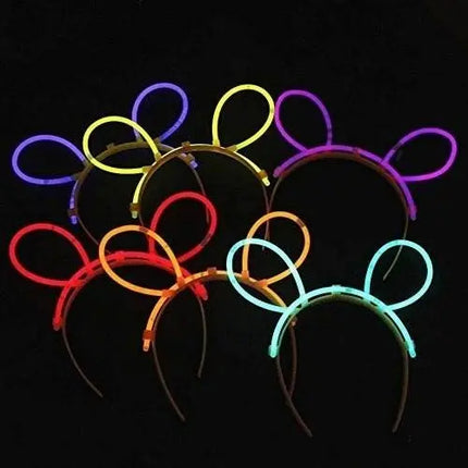 12 Orejas Flúor +12 Lentes Flúor +50 Pulseras +12 Globos Led