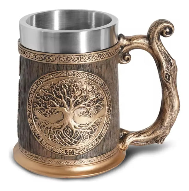 Tazón Shopero Cerveceros Árbol De la Vida Acero Inoxidable 600ml