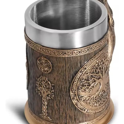 Tazón Shopero Cerveceros Árbol De la Vida Acero Inoxidable 600ml