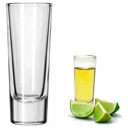 Vasos Shot Tequilero Vidrio Set 12 Vasos Tequila Fiesta Blanco
