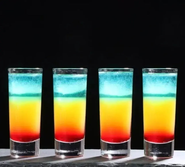 Vasos Shot Tequilero Vidrio Set 12 Vasos Tequila Fiesta Blanco