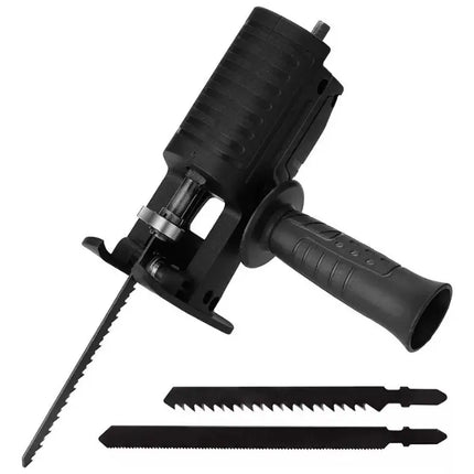 Sierra Caladora Adaptador A Taladro + 3 Hojas Madera Metal