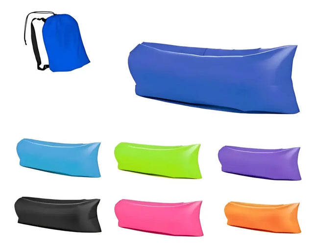 Sofá Banano Sillón Inflable Tumbona De Camping Unicolor Surtido AL AZAR