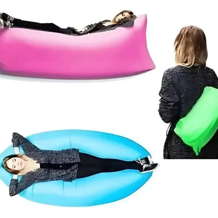 Sofá Banano Sillón Inflable Tumbona De Camping Unicolor Surtido AL AZAR