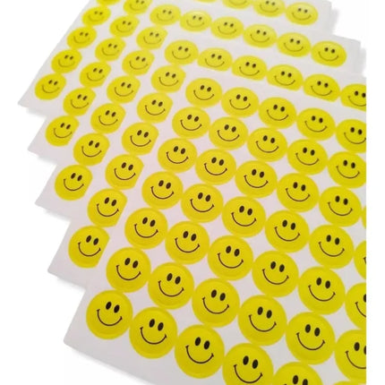 210 Stickers Smile Carita Feliz 15mm Motivacionales Escolar