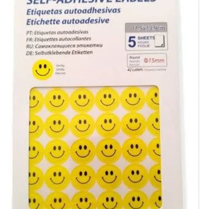 210 Stickers Smile Carita Feliz 15mm Motivacionales Escolar