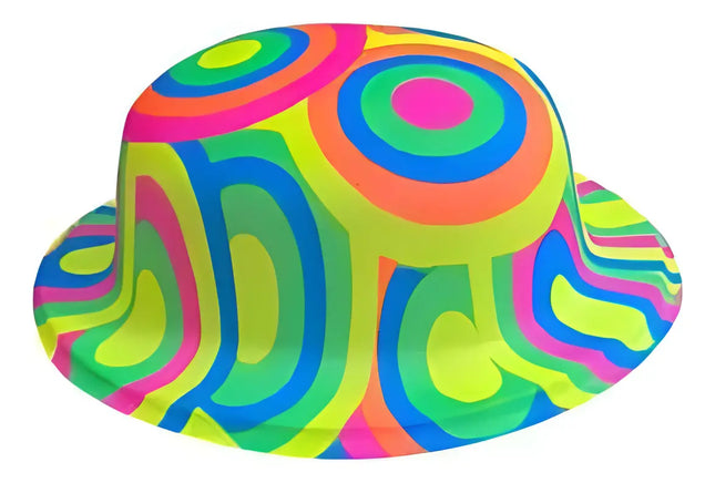 Pack De 12 Gorros Sombreros Flúor Colores Celebraciones Neón Al Azar