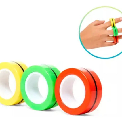Fidget Spinner Anti Estrés Spinner 3 Anillos Magnéticos