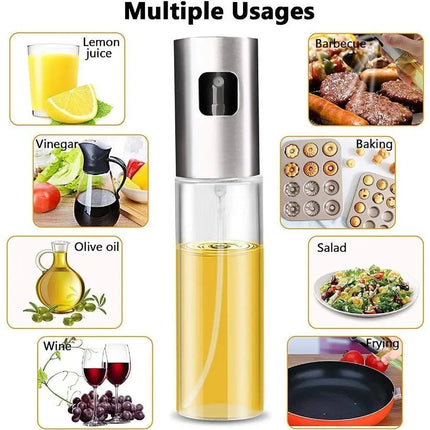 Dispensador De Aceite O Vinagre En Spray, Aerosol, Vidrio