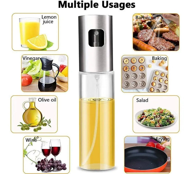 Dispensador De Aceite O Vinagre En Spray, Aerosol, Vidrio