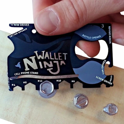 Tarjeta Supervivencia Ninja Wallet Outdoor Pesca 18 En 1